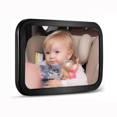 China Rear View Backseat Safety Car Mirror Rear Facing Baby Mirror For Car Huge Wide-angled No Shaking Baby Car Backseat Mirror for sale