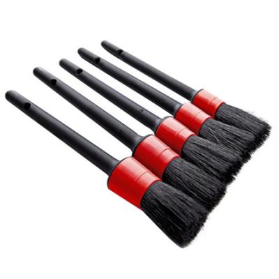 China PP+synthetic cloth auto detailing brush, car cleaner brush for cleaning wheels, engine, interior, exterior etc. of dash including 5pcs for sale