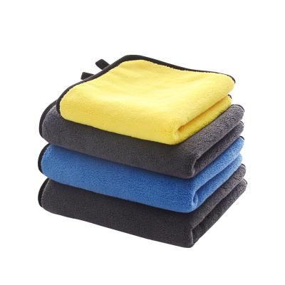 China Hot Selling Super Absorbent Ultra Soft Car Drying Towels Single Microfiber Amazon Car Wash Towels Car Cleaning Cloths for sale