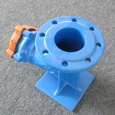 China Sewage Ductile Cast Iron Flange Socket Duckfoot Bend End Fittings Pipe Equal for sale