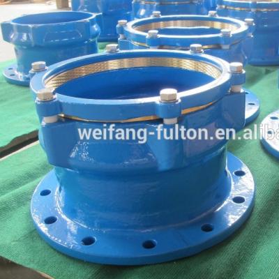 China Ductile Iron Self-restrained DN50-600 Flange Adapter for KTW and DVGW W270 Equal Materials PVC PE Pipe OD63-400mm, Acc for sale