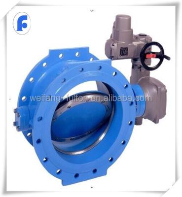 China General DN50-1200 Double Eccentric Butterfly Valve With ISO Top Flange For Gearbox For Sale for sale