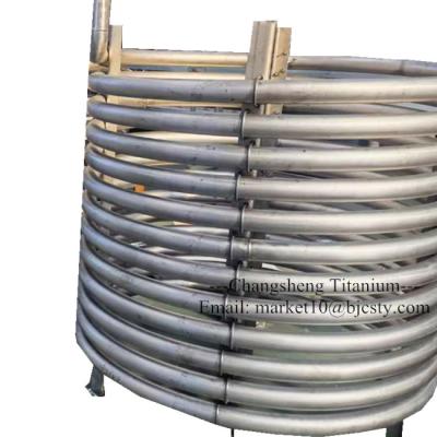 中国 High Pressure Heat Exchange Coil Gr2 Titanium Tubing Coils Oil Boiler 販売のため