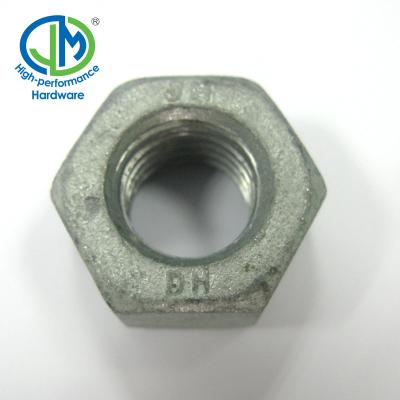 China Heavy Industry Standard Size Zinc Heavy Hex Nut ASTM A563 Gr.DH/DH3 for sale