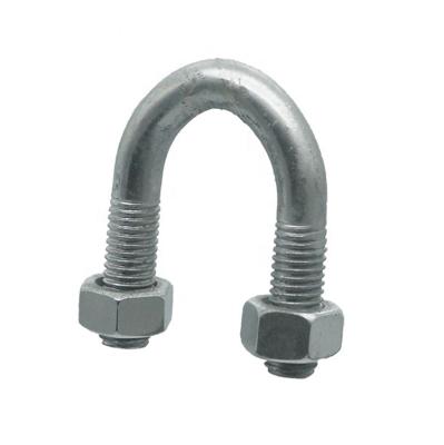 China Carbon Steel M20 M27 M36 H.D. Galvanized Stainless Steel JM Brand U-Bolt G.U Bolt for sale