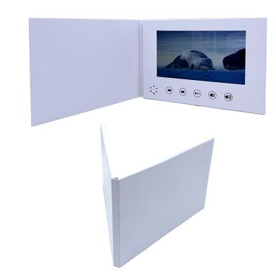 China Wholesale Custom Europe A5 7inch Brochure LCD HD Blank Video Player Brochure For Business Invitation for sale