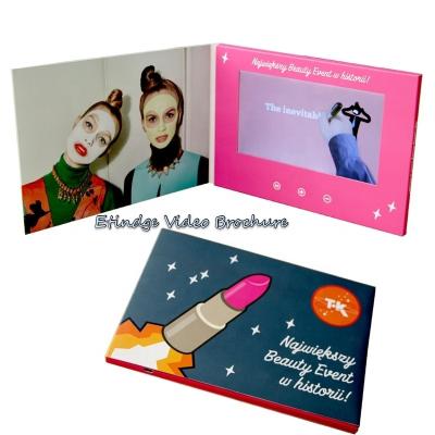 China Europe Wholesale 7 Inch Customize Electronic Digital Signage White Screen LCD Video Brochure For Greeting for sale