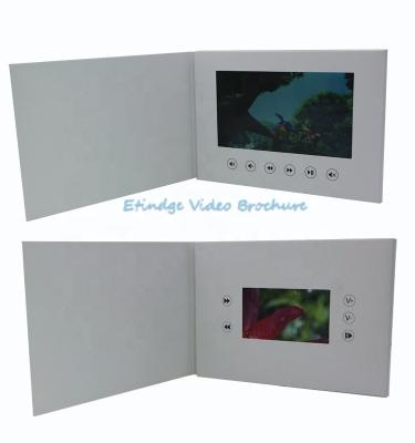 China Europe China Manufacturer Shenzhen Factory Custom Blank LCD Video Invitation Card Greeting Card Brochure for sale