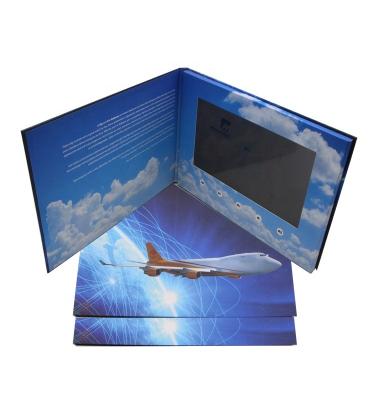 China Other Customized Size Player Brochure Video Cards For Presentations Digital Advertising Screen Greeting Booklet Video Greeting Card for sale