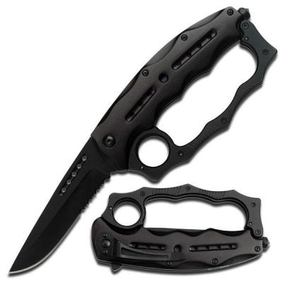 China Hot Sale Stainless Steel Tactical Knife Camping Knife Essential Knife With Aluminum Handle for sale