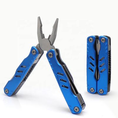 China Factory Price Stocked Portable 13 in 1 Outdoor Pliers Pocket Pliers Mini Pliers Kit Stainless Steel Camping Multitool for sale