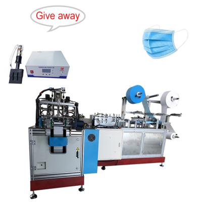 China Stable Surgical Restraint Full Automatic 3 Ply Ultrasonic Nonwoven Fabric Disposable Face Mask Machine Servo Making for sale