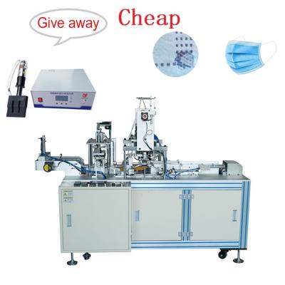 China Mask machine-factory automatic flat ear mask machine new diy fabric welding 3 ply manufacturing disposable face mask for sale