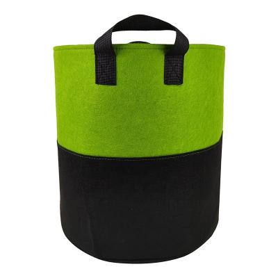 China Amazon Durable Hot Sale OEM Multi Color Felt Potato Nonwoven Planter Fabric Growing Bag For Garden Vegetables for sale