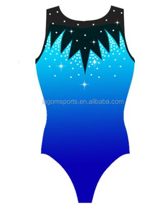 China Newest Sublimation Shade Comfy Lcyra Girls Gymnastics Dancer Tights With Rhinestones for sale