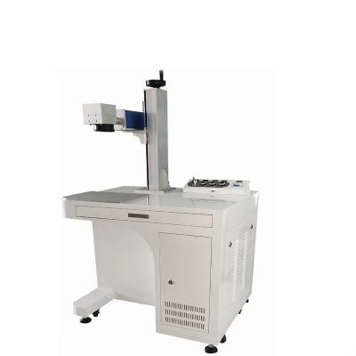 China Air Cooled Fiber Laser Marking IPG Raycus JPT 20w 30w 50w 60w 100w Laser Marker Desktop Fiber Optic Laser Marking Machine For Metal for sale