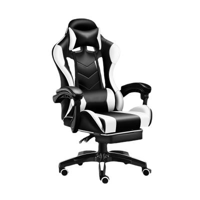 China 2022 Ergonomic E-sports High Recliner Massage Office Chair Computer Chair Gamer Convertible Extended Back Chair With Footrest for sale