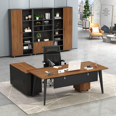 China Wholesale Modern Multicolor Expandable Height Customization Manufacturer Executive Desk With Side Table for sale