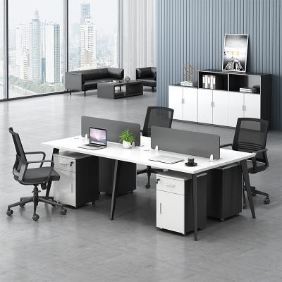 China Modern Fashion Design 2 People 6 People 4 People Office Cubicle Workstation Desk for sale