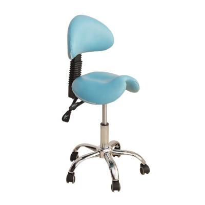 China Modern Adjustable Height Stool Beauty Barber Chair Salon Stool With Backrest Chair for sale