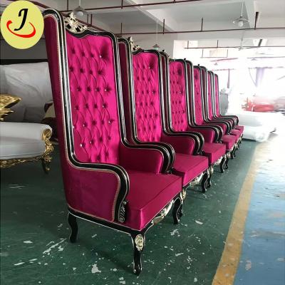 China Modern Design High Queen King King Back Royal Single Throne Chair for sale