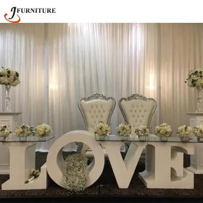 China Luxury Event Decoration JC-WD15 LOVE Letter Table For Wedding Stage Decoration for sale