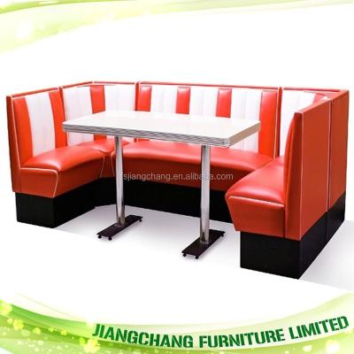 China PANEL Customized Leather Fast Food Restaurant Corner Booths for sale