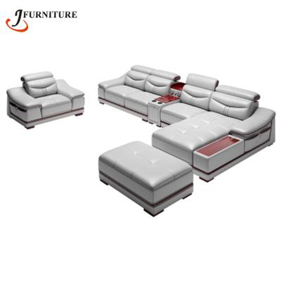 China Reclining Luxury L Shaped Genuine Leather / PU Sofa Sectional Corner Sofa Living Room Set 7 Seater Couch for sale