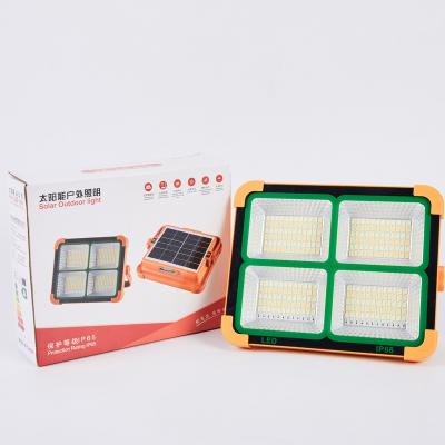 China 1000W Waterproof ABS Camping Plastic Solar Flood Light IP66 SMD2835 3000lm for sale