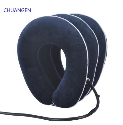 China Velvet New 2021 Super Wholesale Portable Soft Cervical Collar Support Neck Care Device Cervical Traction for sale