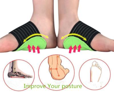 China Convenient+comfortable arch support brace cushioned plantar fascitis flat foot arch support for sale