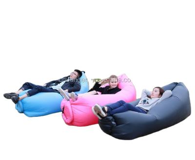 China Foldable Air Filling Cheap Inflatable Sofa Air Lounge Sofa Lazy Relaxing Air Bag for sale