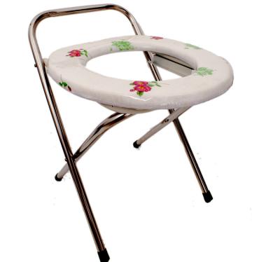 China Carrying Disabled Thickened Steel Tube Toilet For Elderly Commode Disabled Toilet Chair for sale