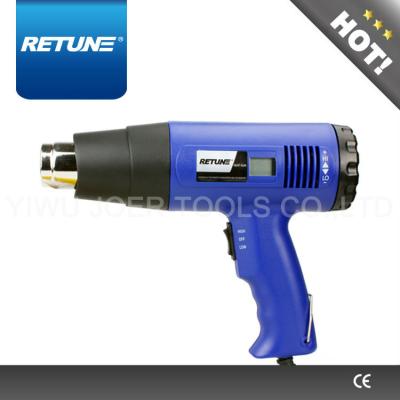 China Temperature adjustable heat gun with digital display for sale