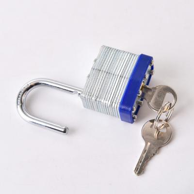 China High Quality Durable 40MM Security Protection Pad Lock With Waterproof Laminated PVC Coating Iron Padlock for sale