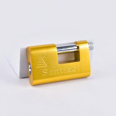 China High Safty Metal Durable 60MM Customized Rectangular Padlock Anti-skid Spray Plating Logo Security Double Blister Packing for sale