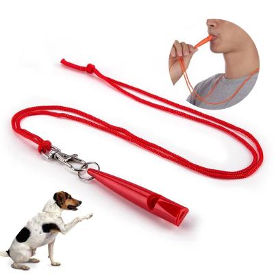 China Viable Dog Whistle With Lanyard For Pet Training Dog Obedience Stop Bark Training Whistle Dog Supplies for sale