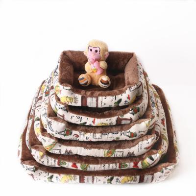 China Viable Dog Bed Sofa Mats Pet Products Animals Accessories Manufacturing Dogs Basket Supplies Large Medium Cushion Cat Bed Small House for sale