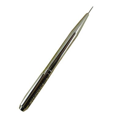 China School Pen ACMECN ODM Design Cut Out Silver Automatic Pencils Etching Twist Silver Brass Pencil With Eraser Mark 0.9mm Mechanical Pencils for sale