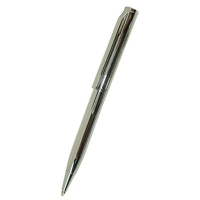 China Promotional Soft Silver Short Thin Brand Logo Pen Mini Note Book Ballpoint Pen for sale