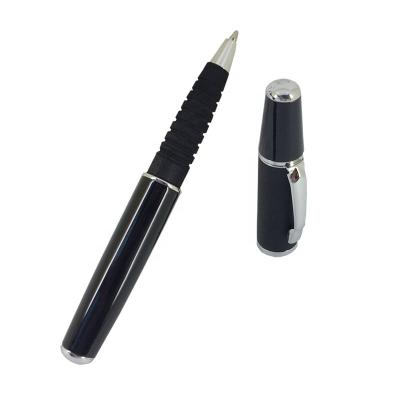 China ACMECN Black Lacquer Ball Pen Soft Rubber Grip Foam Promotional Pen Mini Short Portable Pen Tip for sale