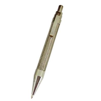 China ACMECN Metal Pen Classical Style Stainless Steel Wire Braid Promotional Ball Pens For Advertising Logo Press Luxurious Ballpoint Pen for sale