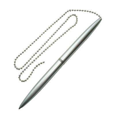 China Promotional Pen ACMECN Metal Ballpoint Pen With Chain For Silver Pen Signature Bank Brand Counter Office Promotion Gifts for sale