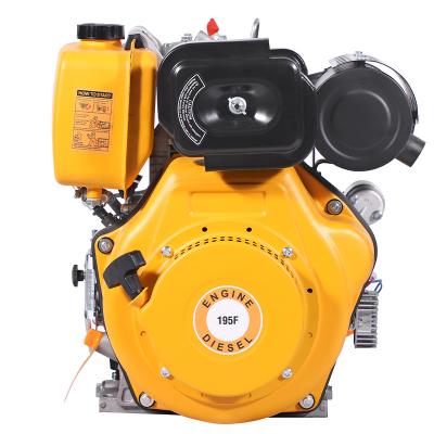 China TAVAS 195FA Diesel Engine Single-Cylinder Air-Cooled Recoil Or Electric Start for sale