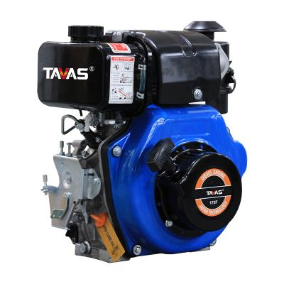 China TAVAS 173F Diesel Power Air Cooled Recoil Or Air Cooled Electric for sale