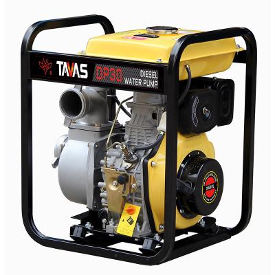 China DP30 3inch Large Fuel Tank Commercial Electric Start Buildings TAVAS Engine Cooling Water Pump Marine Agricultural Water Pump for sale