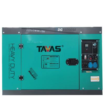 China Four Side Wheels TAVAS China OEM Manufacturer 7kw 8kw 11kw 11kw 12kw Silent Diesel Generator Price for sale