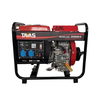 China 3 KW Mini Generators Set 3kw Portable Generator Diesel Open Type Certificate Dimension Warranty DG3000E-A for sale