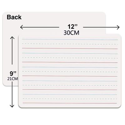 China School Teaching No Frame Dry Erase Lapboards Double Sided Plain Lined White Lapboard Board for sale