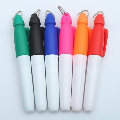 China Mini Whiteboard Marker Pen Permanent Marker With Colorful Round Rings Tip M607 for sale